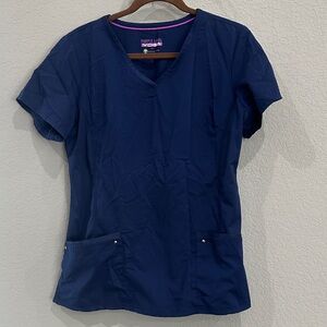 Women's Navy nursing scrub Top